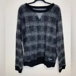 Betabrand Mens Plaid Wool Blend Academia Crewneck Size XL A019